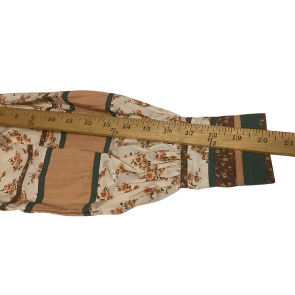 Ulla Johnson western bohemian, peasant floral print beads embellishment size 4 - Picture 7 of 8